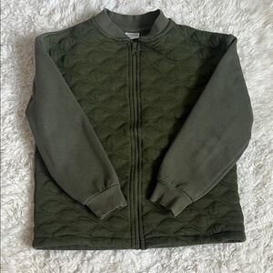 LC Waikiki Kids Olive Green Quilted Zip Up Sweat 7-8Yrs